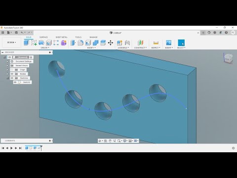 Fusion 360 - Tutorial - Pattern on Path