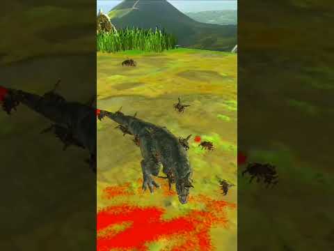 T-rex vs Swarm Bug #arbs #battle #shortvideo