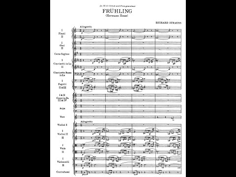 Richard Strauss- Four Last Songs (Score)