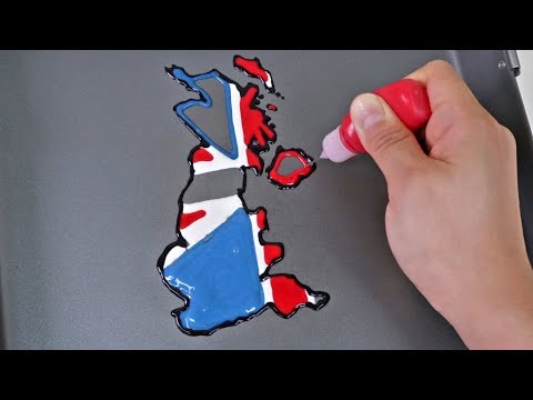 National Flag Map Pancake art - UK