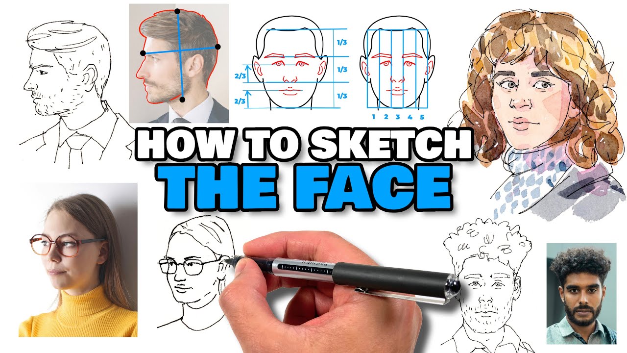 How To Sketch The Face In 4 Steps | Basic Fundamentals For Beginners