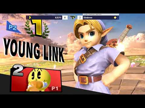 Tap Jump 8 SSBU Losers Semis - KEFS (Corrin/Pac Man) vs Elektroe (Young Link)
