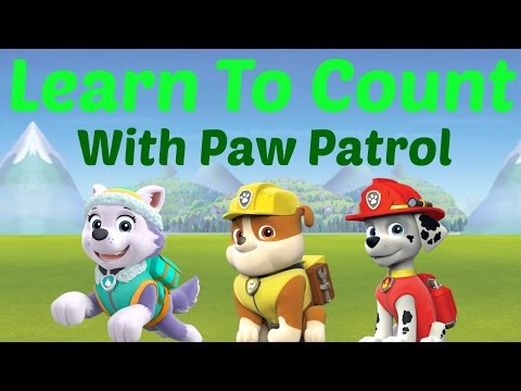 Learn To Count With Paw Patrol And Paw Patroller 123 Video