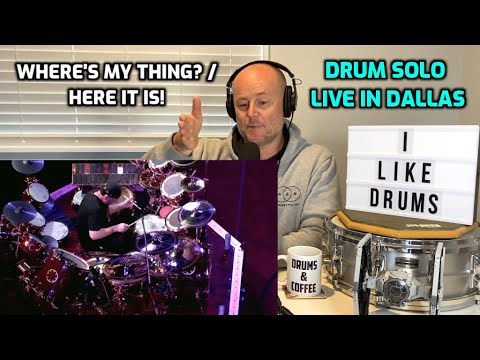 Drum Teacher Reacts: NEIL PEART | Rush - Where's My Thing? / Here It Is! (DRUM SOLO) Live In Dallas