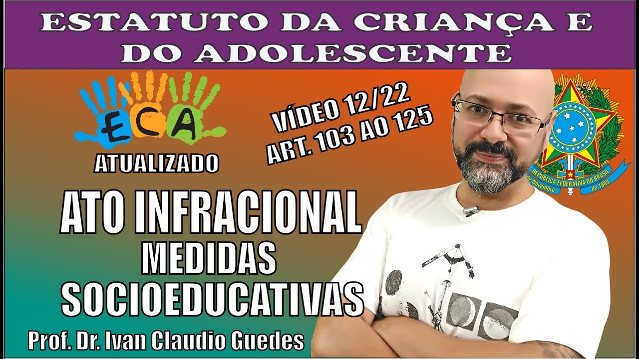 MEDIDAS SOCIOEDUCATIVAS E ATO INFRACIONAL - Lei 8069/90 Vídeo 12/22