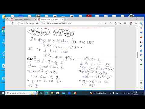 Chapter one Math 203 summer 23
