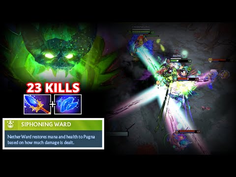 Dota 2 : Pugna will DRAIN THEIR LIFE until END [7.39c] - MID LANE HIGHLIGHTS