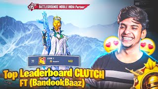 😤 CLUTCH EVERY SQUAD IN 😱LEADERBOARD CONQUEROR (BandookBaaz) - LegendX