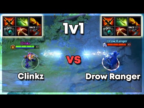 Clinkz vs Drow Ranger with Full items | Level 30 Dota 2 1v1 | Who Will Win?