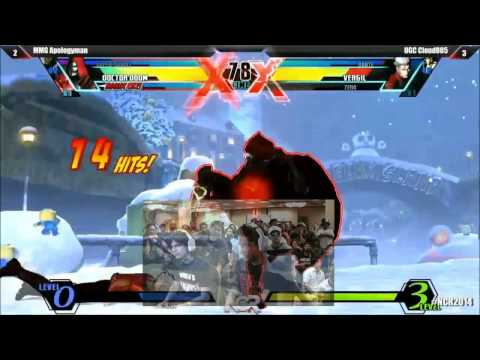 NorCal Regionals 2014 - UMvC3 Apologyman vs Cloud805 FT7 Commentary vs Crowd Monsters