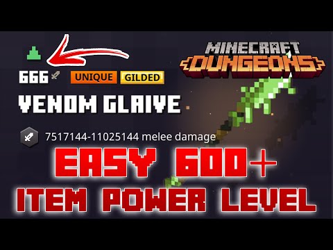 Insanely High Item Power Level Glitch Is BACK!! Level 600+ Wipe Everything Out! Minecraft Dungeons