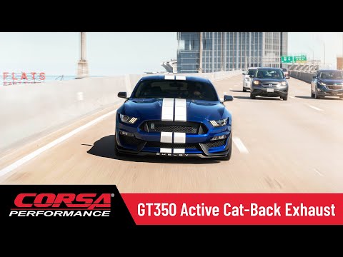 CORSA® Performance 2015-2020 Ford Mustang Shelby GT350 & GT350R Active Valve Catback Exhaust System.