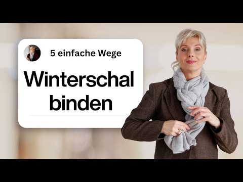 Schal binden & stylen: 5 einfache Looks in Minuten!