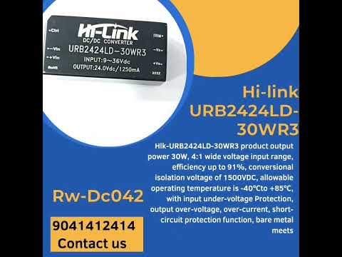 G-energy URB2424LD-30WR3 24V To 24V 30W 1.25A Dc-Dc Converter Isolated Buck Boost Module