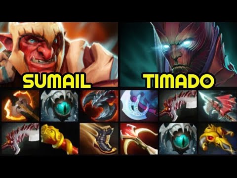 SUMAIL Troll Warlord vs TIMADO Daedalus Terrorblade - UNBELIEVABLE COMEBACK 7.27 Dota 2