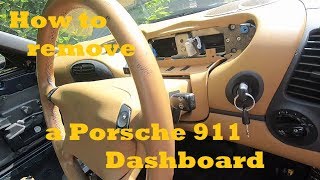 Customising Porsche 996 interior - How to remove the Dashboard of your Porsche 996 or 986