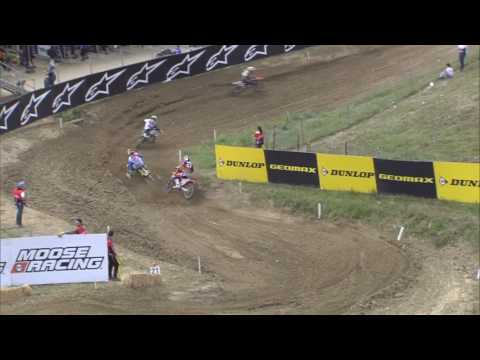 Jeremy Seewer crash MXGP of Spain MX2 race 2 - Motocross 2016