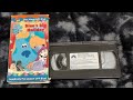 Closing To Blue S Clues Blue S Big Holiday 2001 VHS