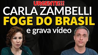 URGENTE - Carla Zambelli foge do Brasil e grava um vídeo emocionada