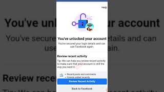 how to unlock facebook account| facebook account locked how to unlock| #shorts #short #new