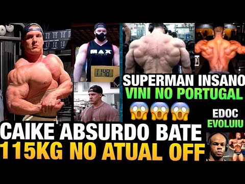 CAIKE  BATE 115 KG NO OFF - DORSAL INSANA DO SUPER MAN - BALESTRIN VACUUM  + EDOC E VINI