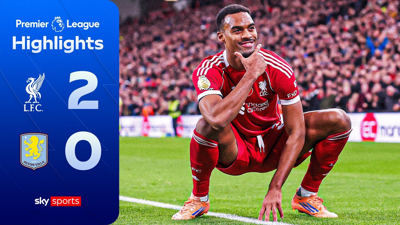 Salah & Gravenberch end Reds losing streak | Liverpool 2-0 Aston Villa | Premier League Highlights