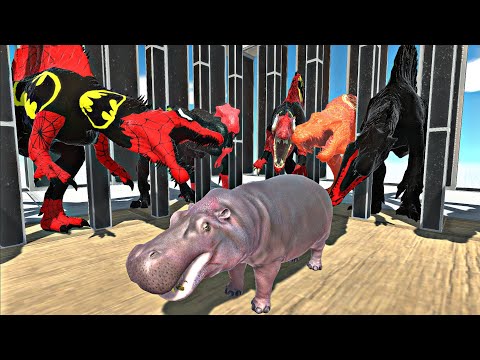 Dinosaurs Battle Baby T Rex Attacked By Modern Mammals - Animal Revolt Battle Simulator