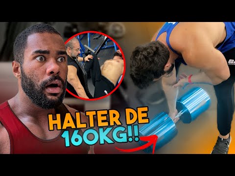 GORGONOID LIFTS THE BIGGEST DUMBBELL IN BRAZIL! *Lelis couldn't believe it