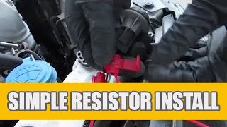 How to Install LED Resistors - Fix Turn Signal Fast Blinking / Error