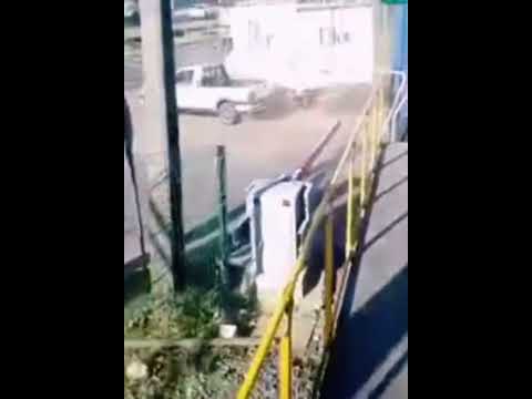 Train hits truck in Chile #train #traincrash #trainaccident