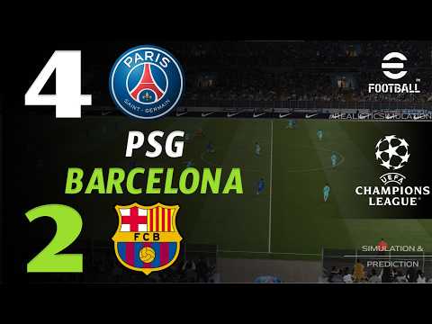 🔴 Résumé : PSG vs Barcelona 4 - 2 | HIGHLIGHTS | Ligue des champions 2026 – eFootball Pes21