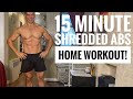 15 MINUTE SHREDDED HOME AB WORKOUT!