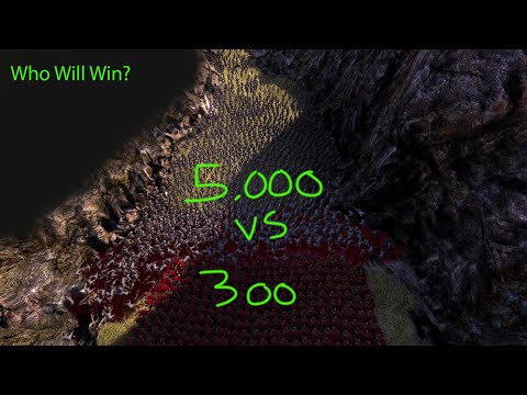 300 Spartans vs 5000 Persians