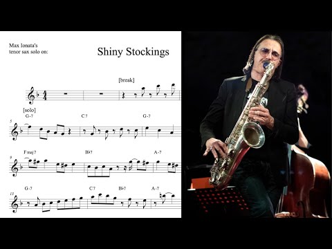 Max Ionata's tenor sax solo TRANSCRIPTION on 'Shiny Stockings' (Bb)