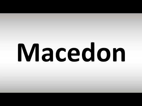 How to Pronounce Macedon