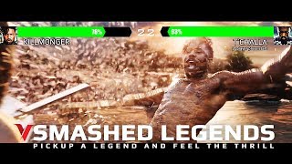 KILLMONGER VS T`CHALLA with healthbars | BLACK PANTHER 2018