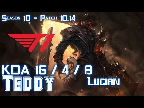 T1 Teddy LUCIAN vs POPPY Top - Patch 10.14 KR Ranked