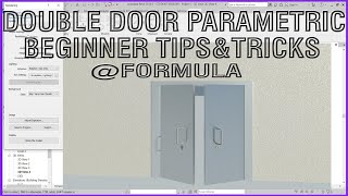 Revit Family Parametric Double Door (Open/Close) Beginner Tutorials