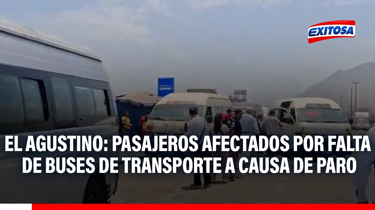 🔴🔵 El Agustino: Pasajeros afectados por falta de buses de transporte a causa de paro