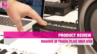 Video thumbnail for M-Audio M-Track Plus MKII USB Soundcard | NAMM SHOW 2015 by Bax-shop | Bax Music Goes