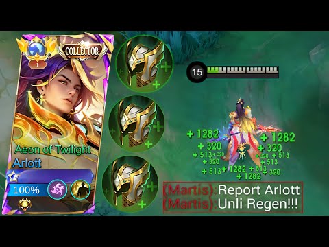 WHY PURE ARLOTT TANK BUILD IS BROKEN!? | TOP GLOBAL ARLOTT GAMEPLAY -MLBB
