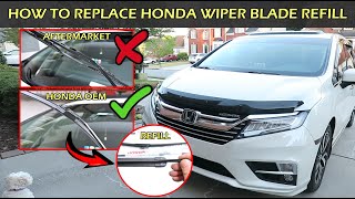 How To Replace Honda OEM Wiper Blade Refills