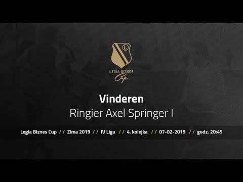 Skrót spotkania Vinderen - Ringier Axel Springer I ( Legia Biznes Cup Zima 2019 )
