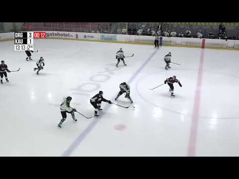 Optibet Hokeja līga. Dinamo Rīga - Kaunas City. Spēles labākie momenti. (15.01.2023.)