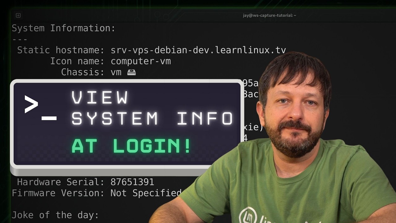 Build a Custom Linux MOTD with Bash and systemd!