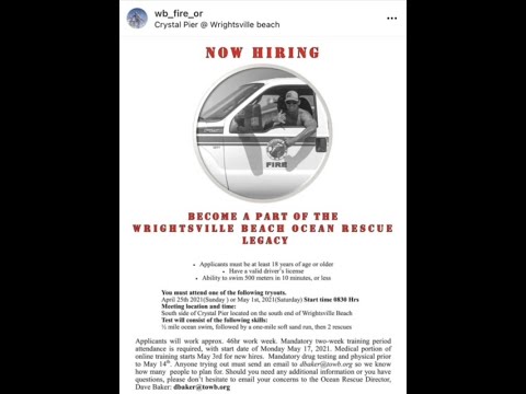 2021 Wrightsville Beach Ocean Rescue Tryout