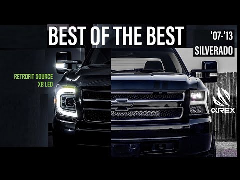 The BEST LED Silverado Headlights PERIOD - AlphaRex vs Retrofit LED Headlights