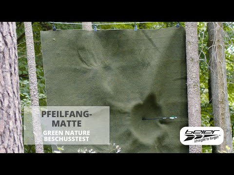 Beschusstest Pfeilfangmatte Pfeil vs. Schrot - BOGENSPORT BEIER