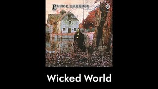 Black Sabbath - Wicked World (lyrics)