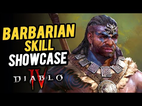 BARBARIAN SKILLS SHOWCASE - Diablo 4